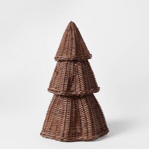 NWT Medium 12" Scalloped Rattan Tree - Threshold™ designed with Studio McGee